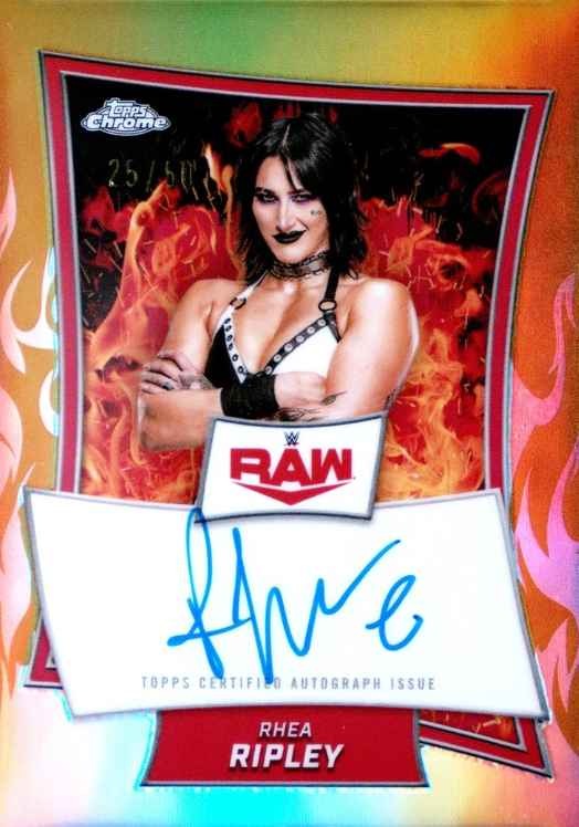 Rhea RIpley 2025 Topps Chrome Red Brand Chrome Autograph
